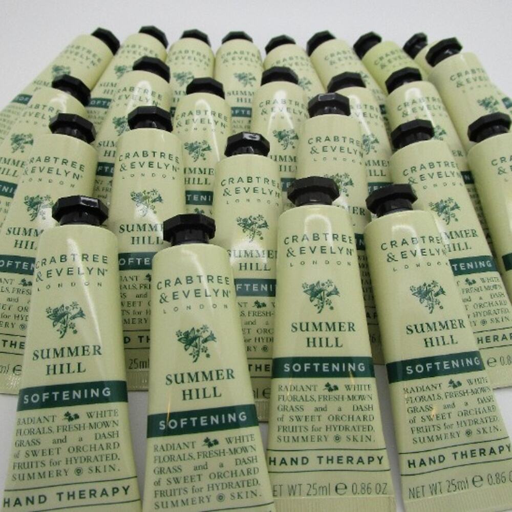 Original Crabtree & Evelyn SUMMER HILL Hand Therapy 0.86 oz Lot of 25 NEW